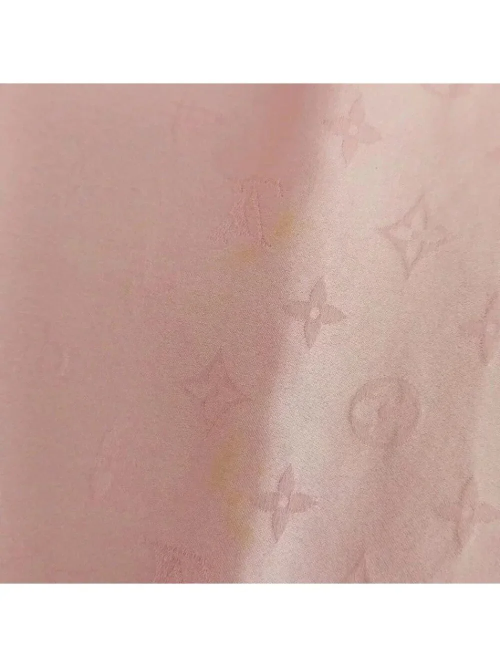 Louis Vuitton Scarf Large Silk Monogram All Over Print Logo Pink